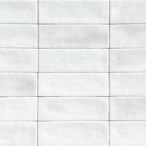 Caribbean | 2x6 | White Matte | Glazed