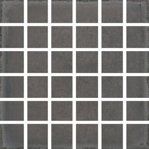 Carolina Clay | Mosaic | 12x12 | Palms Steel | Glazed