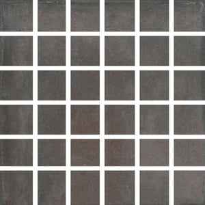Carolina Clay | Mosaic | 12x12 | Palms Steel | Glazed