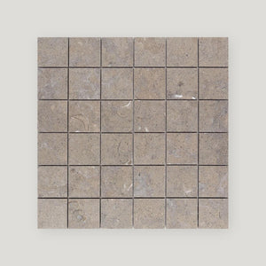 Cote d' Azur 2x2 Mosaic 12x12 Cool Grey Honed