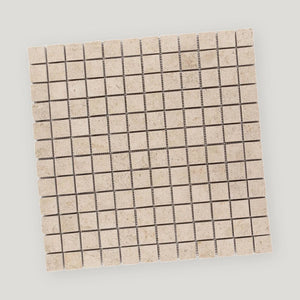 Fonjone (Gascogne Beige) 7/8x7/8 Mosaic 12x12 Beige Honed