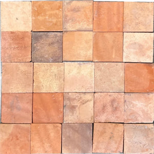 Vintage Terra Cotta | Color: Terra Cotta | Material: Ceramic | Finish: Natural | Sold By: SQFT | Tile Size: 6"x6"x1" | Commercial: Yes | Residential: Yes | Floor Rated: Yes | Wet Areas: Yes | AJ-24-0809