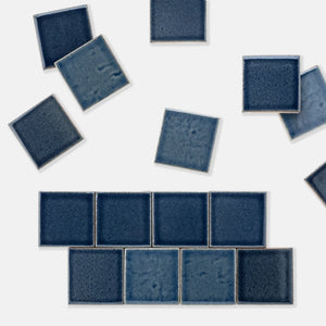 Moonstone | Color: Blue | Material: Porcelain | Finish: Gloss | Sold By: SQFT | Tile Size: 4"x4"x0.313" | Commercial: No | Residential: Yes | Floor Rated: Yes | Wet Areas: Yes | AJ-23-1301