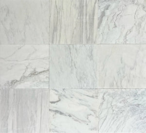 Calacatta | Color: White | Material: Marble | Finish: Antique Distressed | Sold By: Case | Square Foot Per Case: 5.3 | Tile Size: 15.9"x24"x0.591" | Commercial: Yes | Residential: Yes | Floor Rated: Yes | Wet Areas: Yes | AJ-23-1309