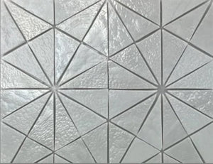 Artisan Edge - Kaleidoscope | Color: Tundra | Material: Glass | Finish: Irid | Sold By: Case | Square Foot Per Case: 5.6 | Tile Size: 8.5"x14.875"x0.24" | Commercial: Yes | Residential: Yes | Floor Rated: Yes | Wet Areas: Yes | AJ-23-1603