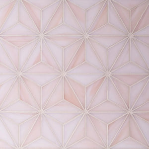 Devotion - Estrella | Color: Blush | Material: Glass | Finish: N/A | Sold By: Case | Square Foot Per Case: 3.58 | Tile Size: 9.438"x10.938"x0.125" | Commercial: Yes | Residential: Yes | Floor Rated: No | Wet Areas: No | AJ-23-1603