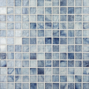 Las Islas - 7/8x1 7/8 Offset Joint    | Color: Bermuda | Material: Glass | Finish: Blend | Sold By: Case | Square Foot Per Case: 10.63 | Tile Size: 12.375"x12.375"x0.24" | Commercial: No | Residential: Yes | Floor Rated: Yes | Wet Areas: Yes | AJ-23-1603