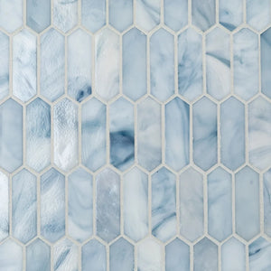 Las Playas - Picket | Color: Encinitas | Material: Glass | Finish: Blend | Sold By: Case | Square Foot Per Case: 8.06 | Tile Size: 9.875"x11.75"x0.24" | Commercial: No | Residential: Yes | Floor Rated: Yes | Wet Areas: Yes | AJ-23-1603