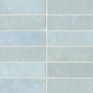 Handcraft | Color: Baby Blue | Material: Ceramic | Finish: Gloss | Sold By: Case | Square Foot Per Case: 10.64 | Tile Size: 2.5"x8"x0.375" | Commercial: Yes | Residential: Yes | Floor Rated: No | Wet Areas: Yes | AJ-23-205