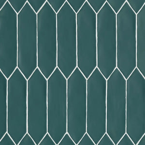 Pickets | Color: Dark Teal | Material: Ceramic | Finish: Matte | Sold By: Case | Square Foot Per Case: 6.9 | Tile Size: 3"x12"x0.375" | Commercial: No | Residential: Yes | Floor Rated: No | Wet Areas: Yes | AJ-23-205