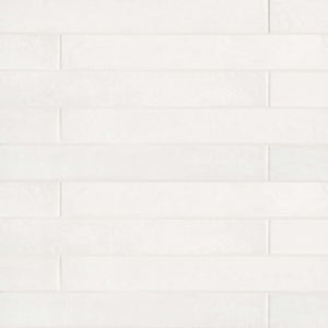 Italian Mod | Color: White | Material: Porcelain | Finish: Matte | Sold By: Case | Square Foot Per Case: 10.66 | Tile Size: 3"x24"x0.25" | Commercial: Yes | Residential: Yes | Floor Rated: Yes | Wet Areas: Yes | AJ-23-205