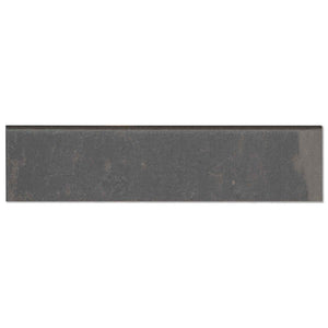 Encaustic | Bullnose | Color: Grey | Material: Porcelain | Finish: Honed | Sold By: Piece | Tile Size: 3"x12"x0.375" | Commercial: Yes | Residential: Yes | Floor Rated: Yes | Wet Areas: Yes | AJ-23-205