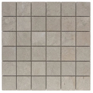 Bateig Blue | 2x2 Mosaic | Color: Blue Grey | Material: Limestone | Finish: Honed | Sold By: SQFT | Tile Size: 12"x12"x0.375" | Commercial: Yes | Residential: Yes | Floor Rated: Yes | Wet Areas: Yes | AJ-23-0809