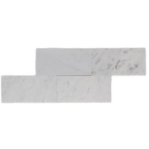 Bianco Carrara | Color: Grey White | Material: Marble | Finish: Honed | Sold By: SQFT | Tile Size: 3"x6"x0.375" | Commercial: Yes | Residential: Yes | Floor Rated: Yes | Wet Areas: Yes | AJ-23-0809