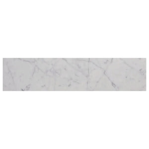 AJ-23-0809 | Bianco Carrara | Grey White | 4x18  | Color: Grey White | Material: Marble | Finish: Honed | Sold By: SQFT | Tile Size: 4"x18"x0.375" | Commercial: Yes | Residential: Yes | Floor Rated: Yes | Wet Areas: Yes