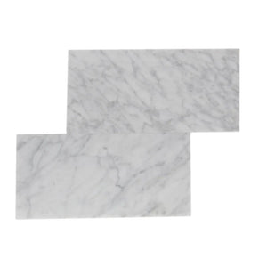 AJ-23-0809 | Bianco Carrara | Grey White | 6x12  | Color: Grey White | Material: Marble | Finish: Honed | Sold By: SQFT | Tile Size: 6"x12"x0.375" | Commercial: Yes | Residential: Yes | Floor Rated: Yes | Wet Areas: Yes