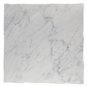 Bianco Carrara | Color: Grey White | Material: Marble | Finish: Old world | Sold By: Case | Square Foot Per Case: 4.5 | Tile Size: 18"x18"x0.375" | Commercial: Yes | Residential: Yes | Floor Rated: Yes | Wet Areas: Yes | AJ-23-0809
