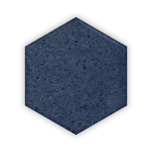 Moonstone 4” Hexagon | Color: Blue | Material: Porcelain | Finish: Gloss | Sold By: SQFT | Tile Size: 4"x4"x0.313" | Commercial: No | Residential: Yes | Floor Rated: Yes | Wet Areas: Yes | AJ-23-1301