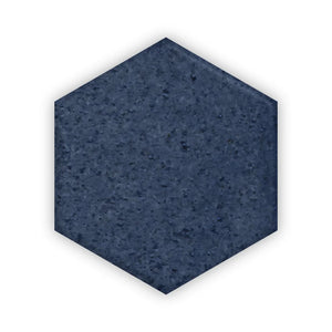 Moonstone 4” Hexagon | Color: Blue | Material: Porcelain | Finish: Gloss | Sold By: SQFT | Tile Size: 4"x4"x0.313" | Commercial: No | Residential: Yes | Floor Rated: Yes | Wet Areas: Yes | AJ-23-1301