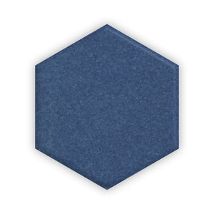 Denim 4” Hexagon | Color: Blue | Material: Porcelain | Finish: Matte | Sold By: SQFT | Tile Size: 4"x4"x0.313" | Commercial: Yes | Residential: Yes | Floor Rated: Yes | Wet Areas: Yes | AJ-23-1301