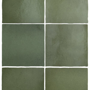 Artisan | Color: Dark Green | Material: Ceramic | Finish: Matte | Sold By: Case | Square Foot Per Case: 10.76 | Tile Size: 5"x5"x0.375" | Commercial: No | Residential: Yes | Floor Rated: No | Wet Areas: Yes | AJ-23-1920