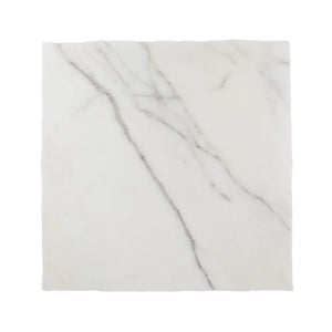 Calacatta | Color: White | Material: Marble | Finish: Old world | Sold By: Case | Square Foot Per Case: 4.5 | Tile Size: 18"x18"x0.375" | Commercial: Yes | Residential: Yes | Floor Rated: Yes | Wet Areas: Yes | AJ-23-0809