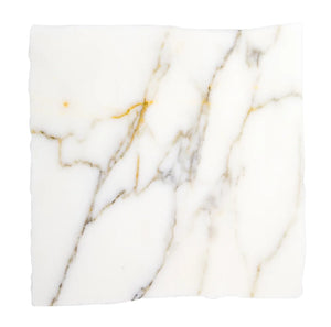 Calacatta | Color: White | Material: Marble | Finish: Old world | Sold By: SQFT | Tile Size: 4"x4"x0.375" | Commercial: Yes | Residential: Yes | Floor Rated: Yes | Wet Areas: Yes | AJ-23-0809