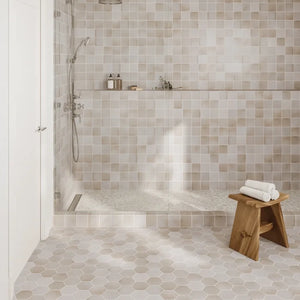 Dion | Color: Taupe | Material: Porcelain | Finish: Matte | Sold By: SQFT | Tile Size: 4"x4"x0.375" | Commercial: Yes | Residential: Yes | Floor Rated: Yes | Wet Areas: Yes | AJ-23-205