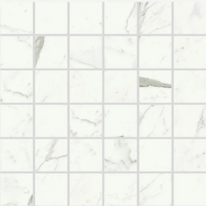 Classico | 2”x2” Mosaic I 10.8x10.8 | Matte | Statuary | Material: Porcelain | Finish: Matte | Sold By: Case | Square Foot Per Case: 1.8 | Tile Size: 10.8"x10.8"x0.375" | Commercial: Yes | Residential: Yes | Floor Rated: Yes | Wet Areas: Yes | AJ-23-0205