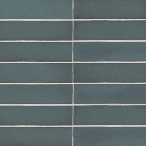 Mikura | Color: Blue | Material: Porcelain | Finish: Matte | Sold By: Case | Square Foot Per Case: 5.38 | Tile Size: 2.5"x10"x0.25" | Commercial: Yes | Residential: Yes | Floor Rated: Yes | Wet Areas: Yes | AJ-23-205
