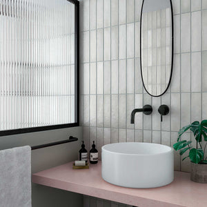 Mikura | Color: Grey | Material: Porcelain | Finish: Matte | Sold By: Case | Square Foot Per Case: 5.38 | Tile Size: 2.5"x10"x0.25" | Commercial: Yes | Residential: Yes | Floor Rated: Yes | Wet Areas: Yes | AJ-23-205