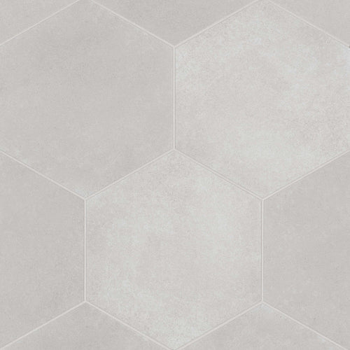 Mikura | Hexagon | Color: Grey | Material: Porcelain | Finish: Matte | Sold By: Case | Square Foot Per Case: 10.76 | Tile Size: 10"x10"x0.25" | Commercial: Yes | Residential: Yes | Floor Rated: Yes | Wet Areas: Yes | AJ-23-205