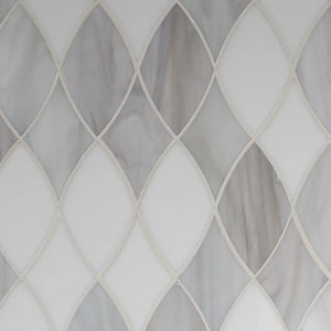 Devotion - Papyrus | Color: Shoreline | Material: Glass | Finish: Blend | Sold By: Case | Square Foot Per Case: 3.23 | Tile Size: 9.063"x10.25"x0.125" | Commercial: Yes | Residential: Yes | Floor Rated: No | Wet Areas: No | AJ-23-1603