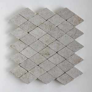 Moroccan Limestone | Diamond | Color: Sahara | Material: Limestone | Finish: Matte | Sold By: SQFT | Tile Size: 3"x5"x0.591" | Commercial: Yes | Residential: Yes | Floor Rated: Yes | Wet Areas: Yes | AJ-23-3337-EZRMLDIA-Sahara