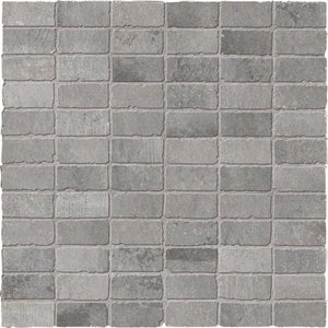 Cementi | 1”x2” Mosaic I 12x12 | Matte | Grey | Material: Porcelain | Finish: Matte | Sold By: SQFT | Tile Size: 12"x12"x0.787" | Commercial: Yes | Residential: Yes | Floor Rated: Yes | Wet Areas: Yes | AJ-23-0205