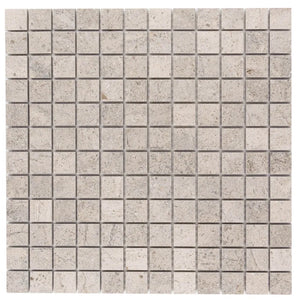 Fontainebleau (Gascogne Blue) | 7/8x7/8 Mo | Color: Blue | Material: Limestone | Finish: Honed | Sold By: SQFT | Tile Size: 12"x12"x0.375" | Commercial: Yes | Residential: Yes | Floor Rated: Yes | Wet Areas: Yes | AJ-23-0809