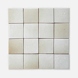 Oatmeal | Color: White | Material: Porcelain | Finish: Satin | Sold By: SQFT | Tile Size: 4"x4"x0.313" | Commercial: Yes | Residential: Yes | Floor Rated: Yes | Wet Areas: Yes | AJ-23-1301