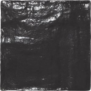Opal | Color: Black | Material: Ceramic | Finish: Glossy | Sold By: Case | Square Foot Per Case: 5.38 | Tile Size: 4"x4"x0.375" | Commercial: No | Residential: Yes | Floor Rated: No | Wet Areas: Yes | AJ-23-1920