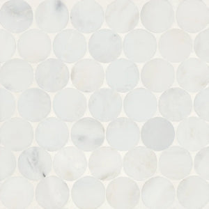 Rembrandt | Mosaic | Color: White | Material: Marble | Finish: Honed | Sold By: SQFT | Tile Size: 11.5"x11.75"x0.375" | Commercial: Yes | Residential: Yes | Floor Rated: Yes | Wet Areas: Yes | AJ-23-205