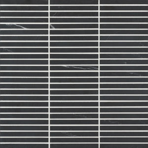 Rembrandt | Mosaic | Color: Black | Material: Marble | Finish: Honed | Sold By: SQFT | Tile Size: 11.75"x12"x0.375" | Commercial: Yes | Residential: Yes | Floor Rated: Yes | Wet Areas: Yes | AJ-23-205
