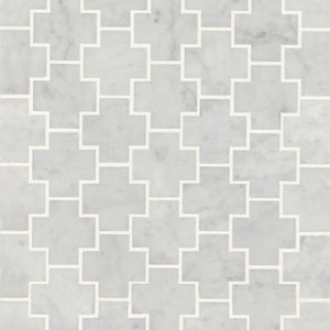 Rembrandt | Mosaic | Color: White | Material: Marble | Finish: Honed | Sold By: SQFT | Tile Size: 10.875"x12.125"x0.375" | Commercial: Yes | Residential: Yes | Floor Rated: Yes | Wet Areas: Yes | AJ-23-205