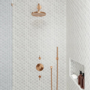 Rembrandt | Mosaic | Color: White | Material: Marble | Finish: Honed | Sold By: SQFT | Tile Size: 10.875"x12.125"x0.375" | Commercial: Yes | Residential: Yes | Floor Rated: Yes | Wet Areas: Yes | AJ-23-205