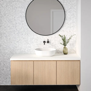 Rembrandt | Mosaic | Color: White | Material: Marble | Finish: Honed | Sold By: SQFT | Tile Size: 10.125"x10.125"x0.375" | Commercial: Yes | Residential: Yes | Floor Rated: Yes | Wet Areas: Yes | AJ-23-205