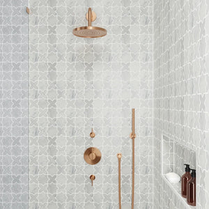 Rembrandt | Mosaic | Color: White | Material: Marble | Finish: Honed | Sold By: SQFT | Tile Size: 12.125"x12.125"x0.375" | Commercial: Yes | Residential: Yes | Floor Rated: Yes | Wet Areas: Yes | AJ-23-205