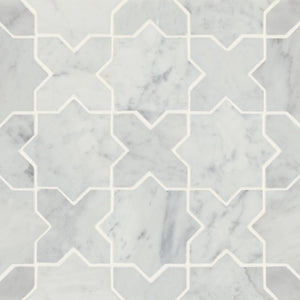 Rembrandt | Mosaic | Color: White | Material: Marble | Finish: Honed | Sold By: SQFT | Tile Size: 12.125"x12.125"x0.375" | Commercial: Yes | Residential: Yes | Floor Rated: Yes | Wet Areas: Yes | AJ-23-205