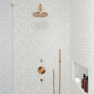 Rembrandt | Mosaic | Color: White | Material: Marble | Finish: Honed | Sold By: SQFT | Tile Size: 12"x12.25"x0.375" | Commercial: Yes | Residential: Yes | Floor Rated: Yes | Wet Areas: Yes | AJ-23-205