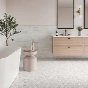 Rembrandt | Color: Creme | Material: Marble | Finish: Honed | Sold By: SQFT | Tile Size: 2"x8"x0.375" | Commercial: Yes | Residential: Yes | Floor Rated: Yes | Wet Areas: Yes | AJ-23-205
