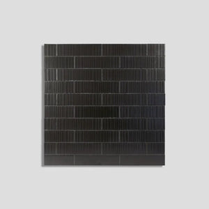 Hayashi | Color: Night | Material: Porcelain | Finish: Ribbed | Sold By: Case | Square Foot Per Case: 13.34 | Tile Size: 2.5"x9"x0.375" | Commercial: Yes | Residential: Yes | Floor Rated: Yes | Wet Areas: Yes | AJ-23-1920