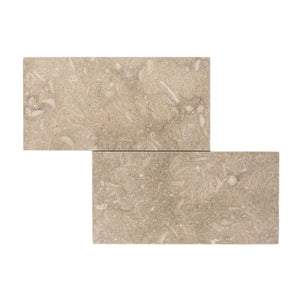AJ-23-0809 | Pistache (Seagrass) | Brown Green | 6x12  | Color: Brown Green | Material: Limestone | Finish: Honed | Sold By: SQFT | Tile Size: 6"x12"x0.375" | Commercial: Yes | Residential: Yes | Floor Rated: Yes | Wet Areas: Yes