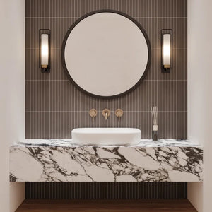 Mojave | Color: Black | Material: Porcelain | Finish: Matte | Sold By: SQFT | Tile Size: 1"x12"x0.335" | Commercial: Yes | Residential: Yes | Floor Rated: Yes | Wet Areas: Yes | AJ-23-205